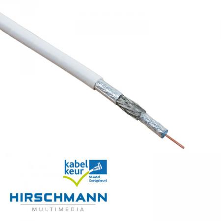 Hirschmann - 500 meter - KOKA 9 TS - Coax kabel per rol - Wit