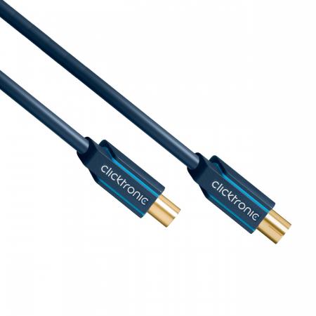 Clicktronic - 1 Meter - Coax kabel - Blauw