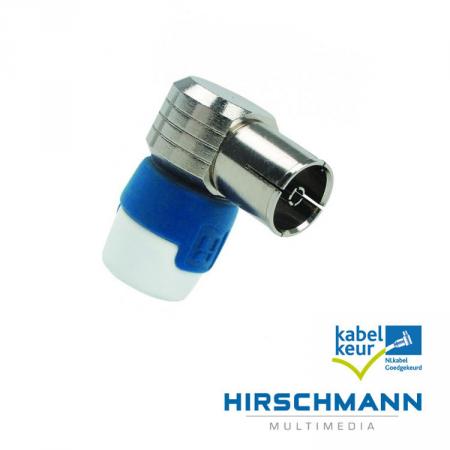 Hirschmann - Coax Stekker - KOKWI 4 - Wit